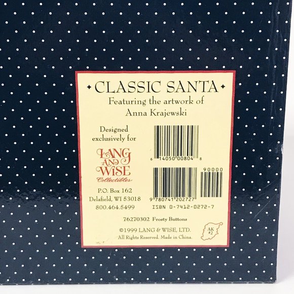 Lang and Wise Collectibles "Frosty Buttons" Figurine, 1999 First Edition #2, Vtg - Picture 12 of 12